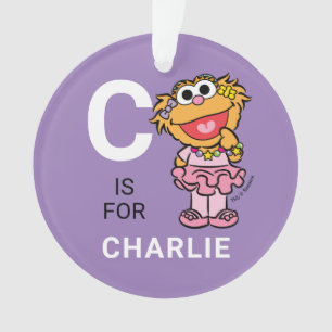 Zoe Personalised Name with Photo Ornament