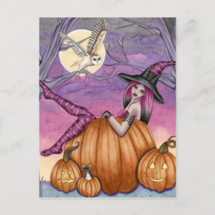 Zoe - Pumpkin Witch Postcard