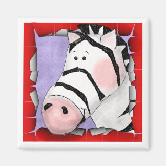 Zoe The Zebra Magnet