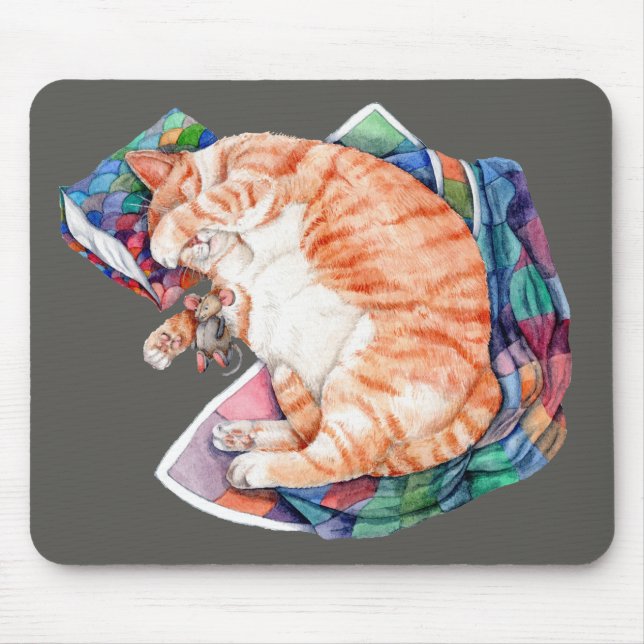 Zoe's Winter Nap Mouse Mat (Front)