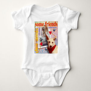 ZoeSPEAK - some friends at the beach... Baby Bodysuit
