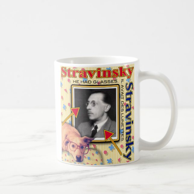 ZoeSPEAK - Stravinsky - He had glasses. Coffee Mug (Right)