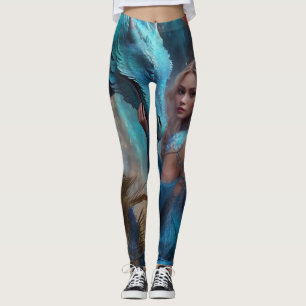 Zoey and Blue Dragon Leggings