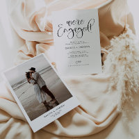 ZOEY Modern Engagement Photo Invitation