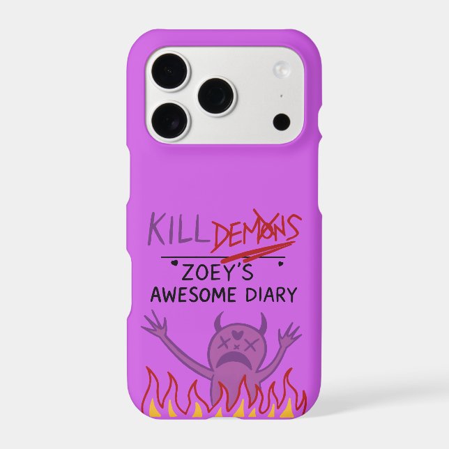 Zoey’s Awesome Diary – Funny Purple Demon Notebook (Back)