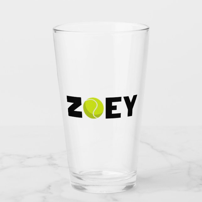 Zoey Tennis Glass (Front)