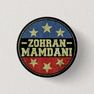 Zohra Mamdani NYC Mayor Campaign 2025 3 Cm Round Badge