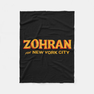 Zohran Mamdani For Nyc Mayor Funny Cool Trendy Pro Fleece Blanket