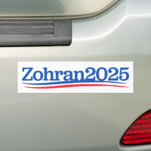 Zohran Mamdani Mayor NYC 2025 Bumper Sticker