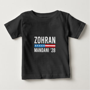 Zohran Mamdani NYC Mayor Candidate USA Flag Baby T-Shirt