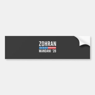 Zohran Mamdani NYC Mayor Candidate USA Flag Bumper Sticker