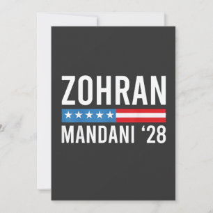 Zohran Mamdani NYC Mayor Candidate USA Flag Card