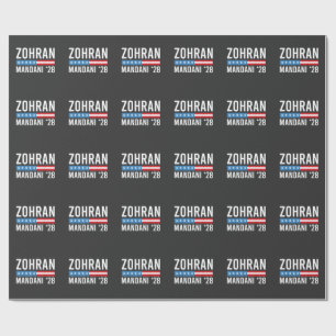Zohran Mamdani NYC Mayor Candidate USA Flag Wrapping Paper