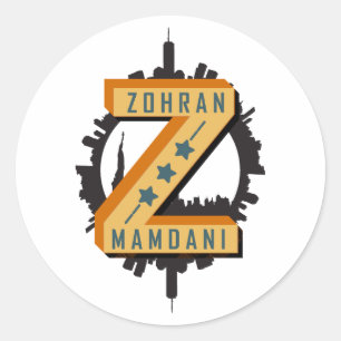 Zohran Mamdani   Voice of Change from New York Classic Round Sticker