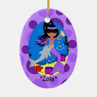Zola Purple Mermaid Ornament