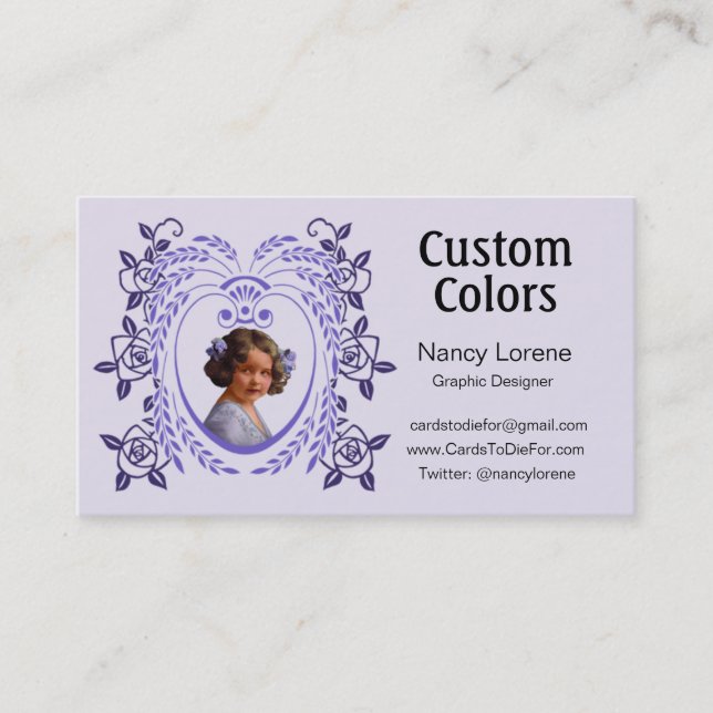 Zollie in Purple Business Card (Front)