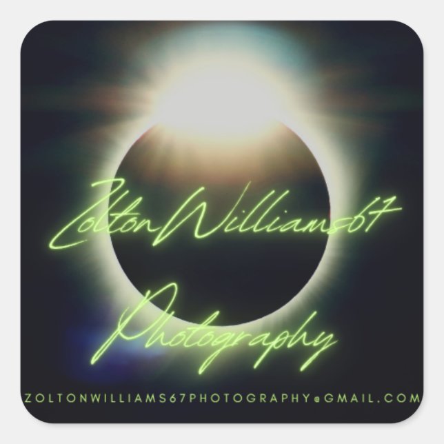Zolton Williams 67 Photography  Square Sticker (Front)