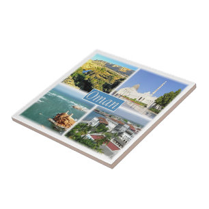 zOM005 OMAN collage, Asia, Tile