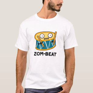 Zom-beat Funny Halloween Zombie Drum Pun T-Shirt