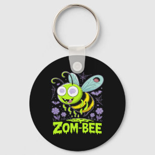 Zom-bee Cute Zombie Bee Funny Halloween Tee Key Ring