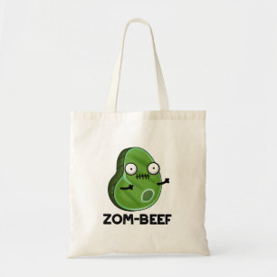 Zom-beef Funny Halloween Zombie Meat Pun Tote Bag