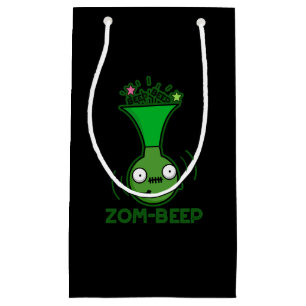 Zom-beep Funny Zombie Honker Pun Dark BG Small Gift Bag