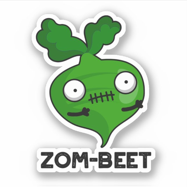 Zom-beet Funny Halloween Zombie Beet Pun (Front)