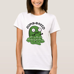 Zom-breed Funny Halloween Zombie Breed Pun T-Shirt