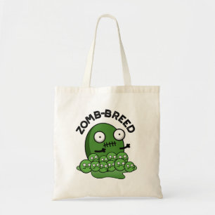 Zom-breed Funny Halloween Zombie Breed Pun Tote Bag