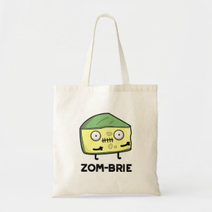 Zom-brie Cute Halloween Zombie Brie Cheese Pun Tote Bag