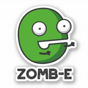 Zomb-E Funny Halloween Zombie Alphabet Pun 