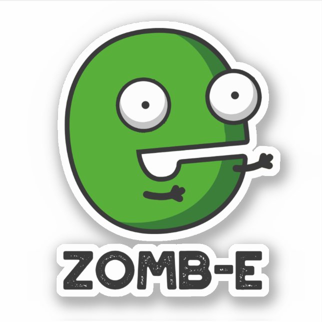 Zomb-E Funny Halloween Zombie Alphabet Pun  (Front)