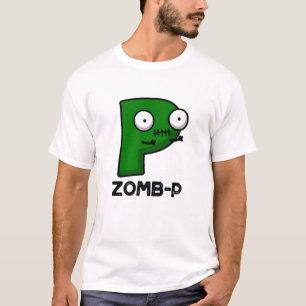 Zomb-P Funny Halloween Zombie Alphabet Pun T-Shirt