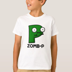Zomb-P Funny Halloween Zombie Alphabet Pun T-Shirt