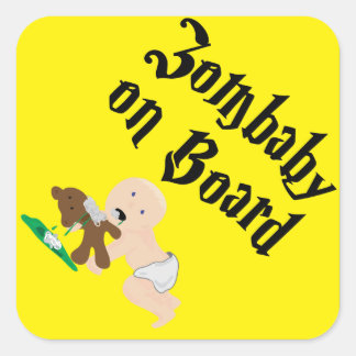 Zombaby on Board Square Sticker