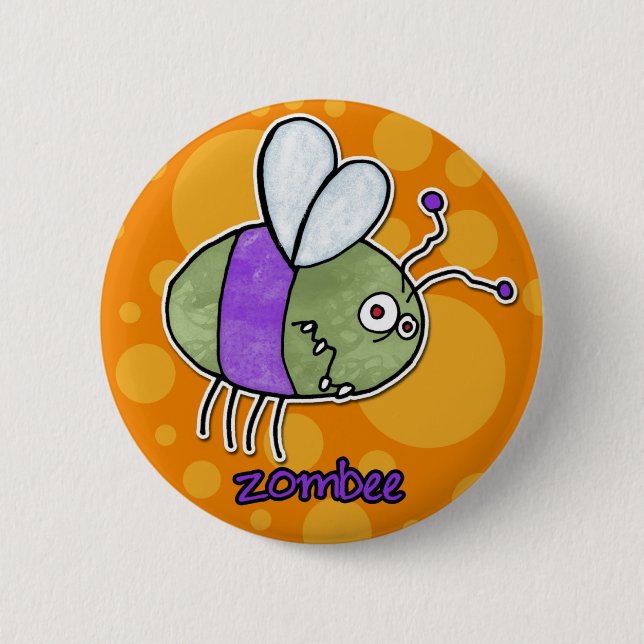 zombee 6 cm round badge (Front)