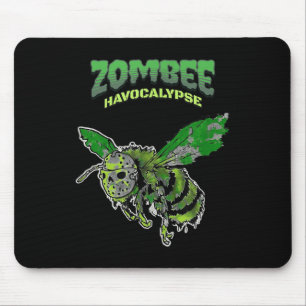 Zombee Havocalypse Soky Funny Halloween Bee W_hock Mouse Mat