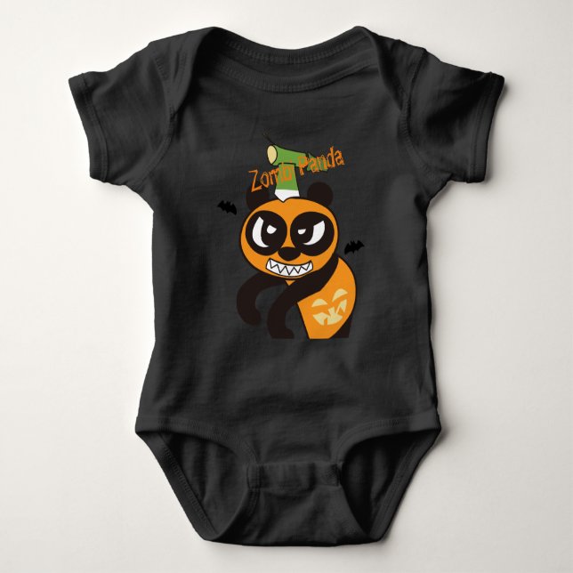 Zombi Panda Baby Bodysuit (Front)
