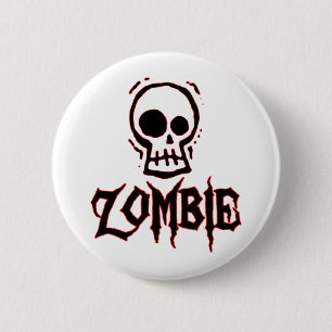 Zombie 6 Cm Round Badge