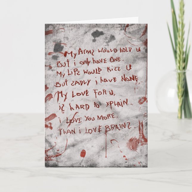 zombie anniversary card (Front)