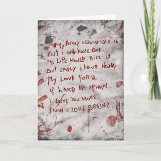 zombie anniversary card