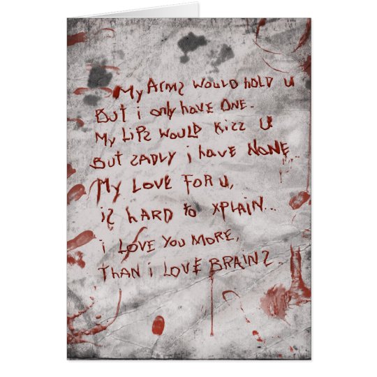 zombie anniversary card