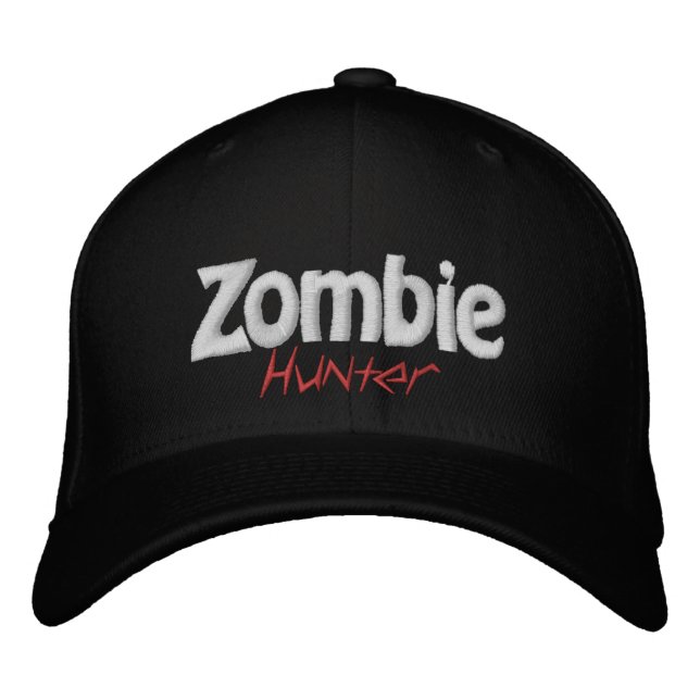 Zombie Apocalpyse Hunter Embroidered Hat (Front)