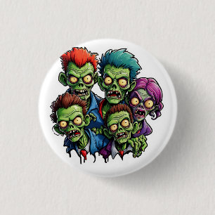 Zombie Apocalypse 3 Cm Round Badge
