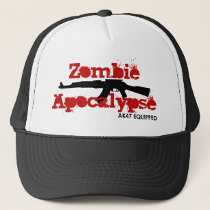 Zombie Apocalypse AK47 Equipped Trucker Hat