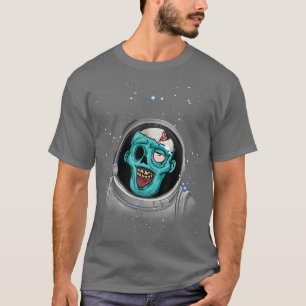 Zombie Apocalypse Astronaut Space Halloween Zombie T-Shirt