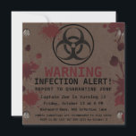 Zombie Apocalypse Birthday | Halloween Biohazard<br><div class="desc">Enter the quarantine zone! This Zombie Apocalypse Birthday | Halloween Biohazard Survival Party Invitation mixes outbreak alert graphics, toxic symbols, and undead humour. Great for kids, teens, or adults who want a unique Halloween-themed birthday. Customise with your name, age, date, and location. Matching biohazard party supplies available for a complete...</div>