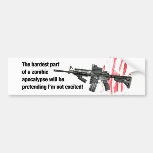 Zombie Apocalypse Bumper Sticker
