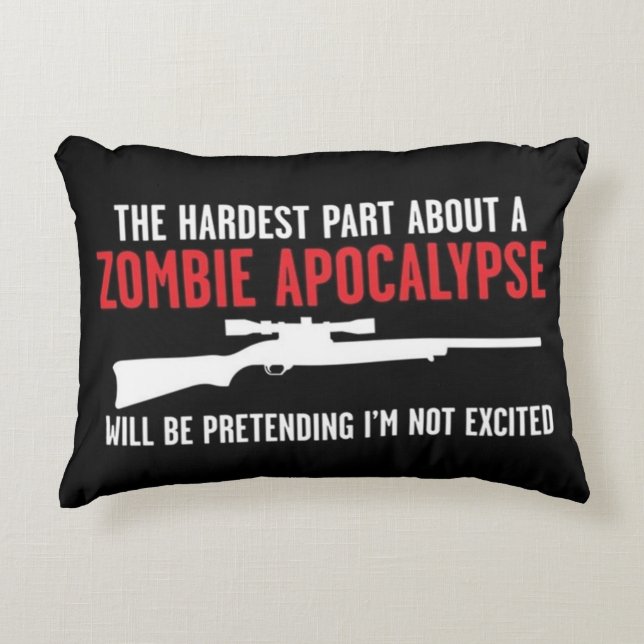 Zombie Apocalypse Decorative Cushion (Front)