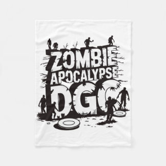 Zombie Apocalypse Dgc Funny Disc Golf Zombie Lover Fleece Blanket